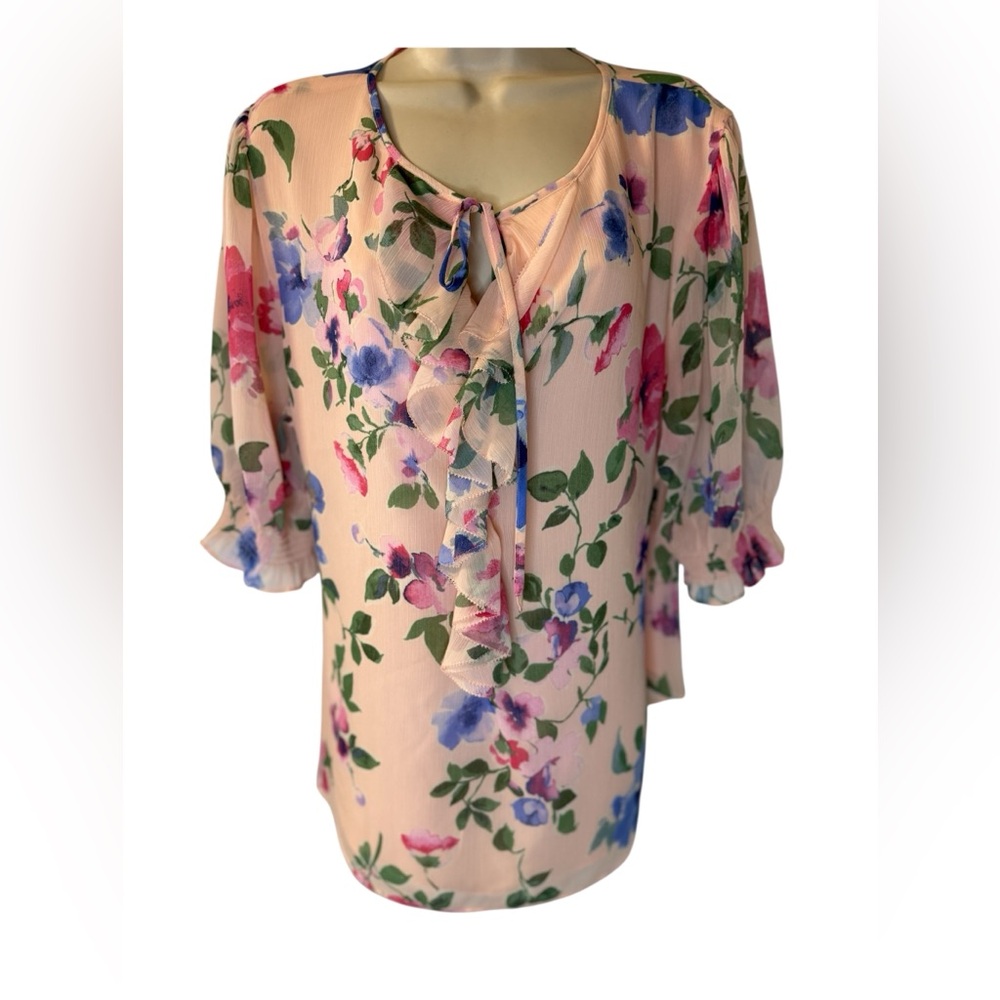 Ralph Lauren Pastel Floral Blouse